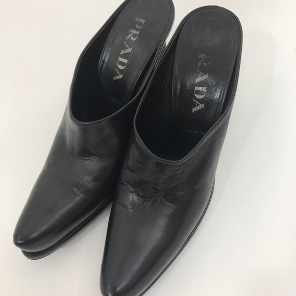 Prada leather mule pump slide - Picture 2 of 6